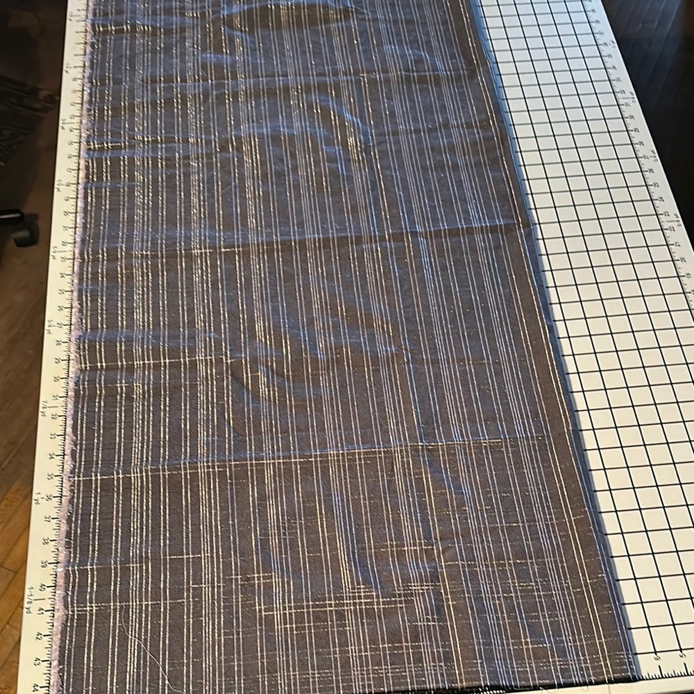 44 x 44 sparkley plaid cotton fabric